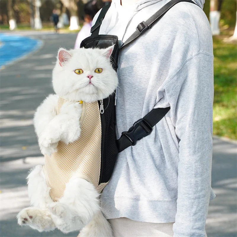 Adjustable Pet Carrier Backpack for Cats & Small Dogs