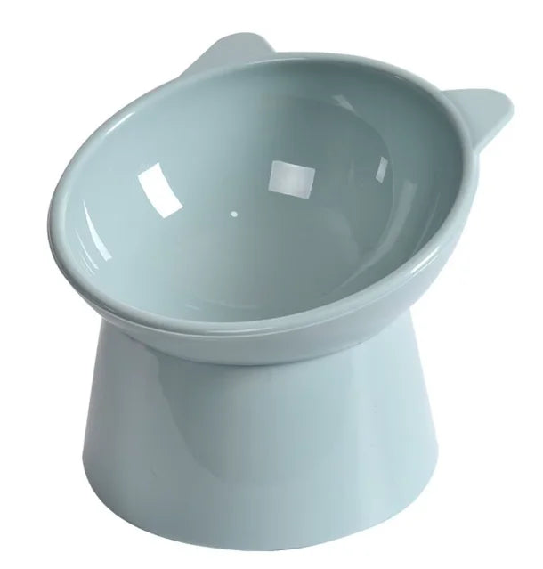Elevated Cat Bowl Set – Raised Anti-Slip Feeder with Cat-Ear Design for Indoor Cats