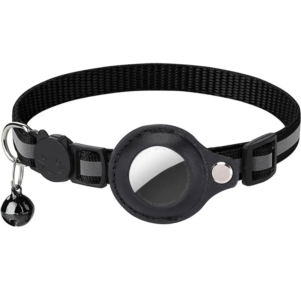 Reflective AirTag Cat Collar – Adjustable Safety Collar for Kittens & Cats