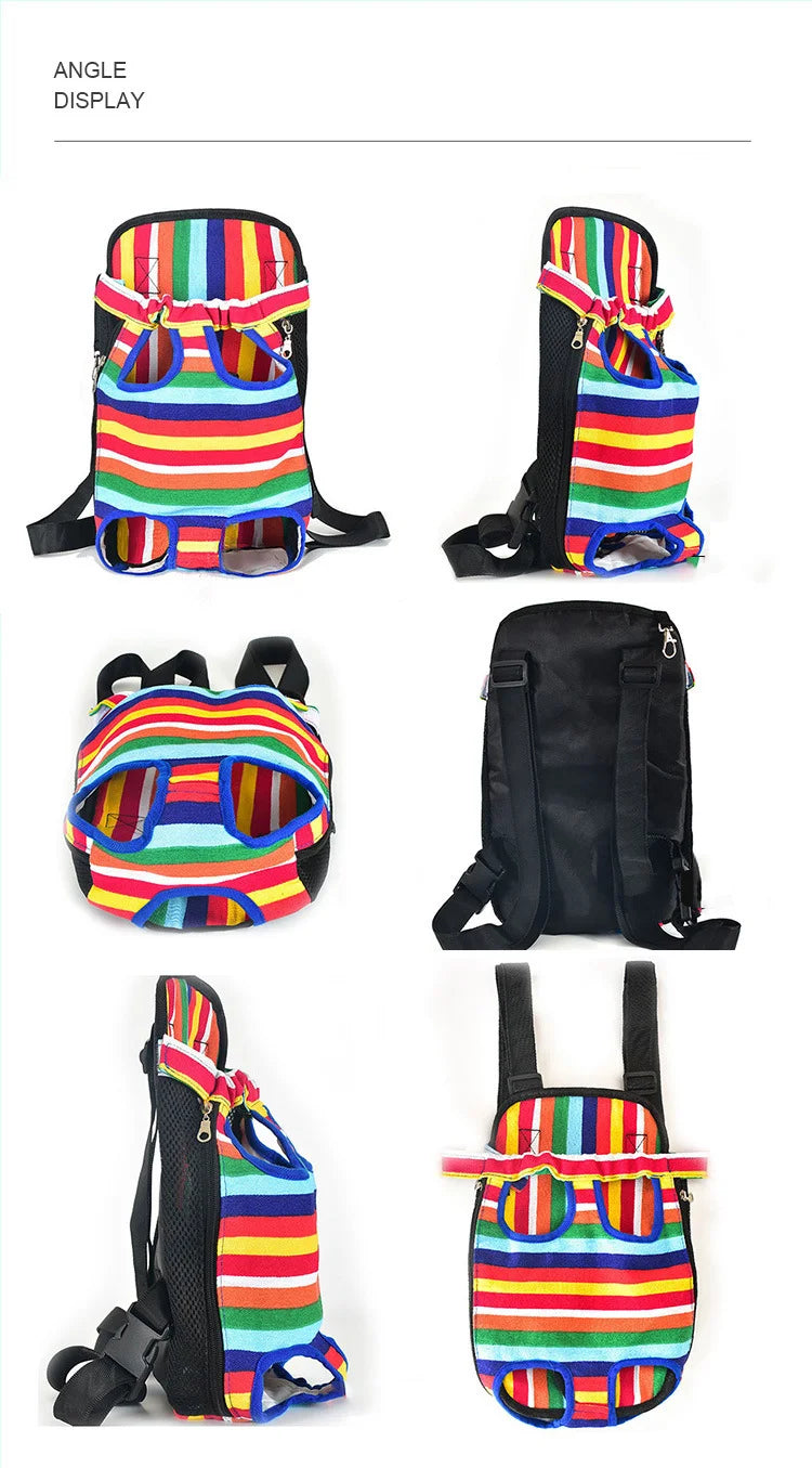 Adjustable Pet Carrier Backpack for Cats & Small Dogs