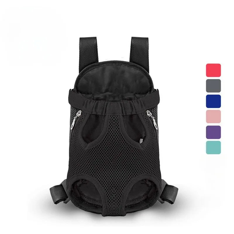 Breathable Pet Carrier Backpack – Portable Front Travel Bag for Small Dogs & Cats