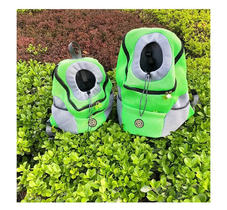 Portable Pet Carrier Backpack – Breathable Front Travel Bag for Dogs & Cats