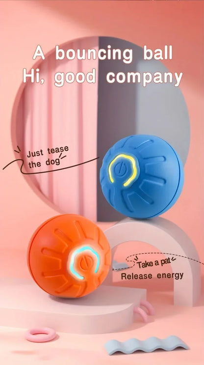 **Smart Interactive Dog Ball – USB Rechargeable Bouncing Toy for Puppies**
