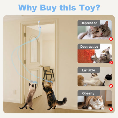 Automatic Hanging Cat Toy – USB Rechargeable Interactive Play Toy