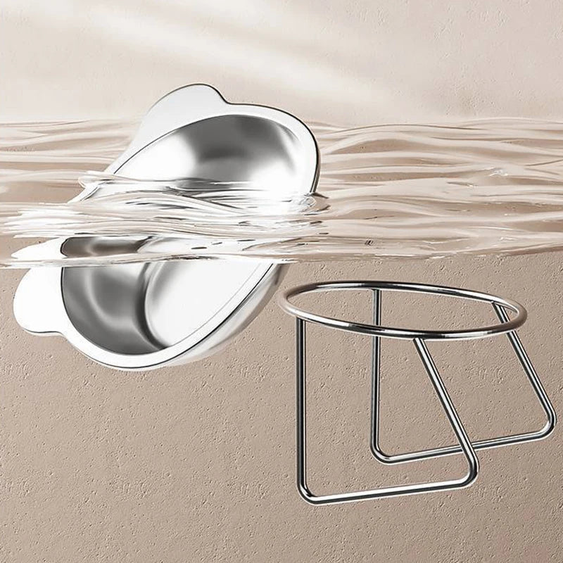 Tilted Stainless Steel Cat Bowl – Metal Stand Feeder for Food & Water (Cats & Kittens)