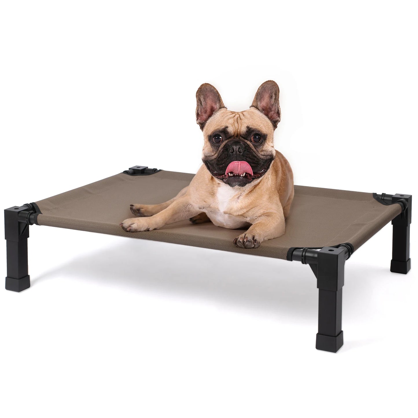 Cooling Raised Dog Bed with Chew-Proof Mesh & Metal Frame
