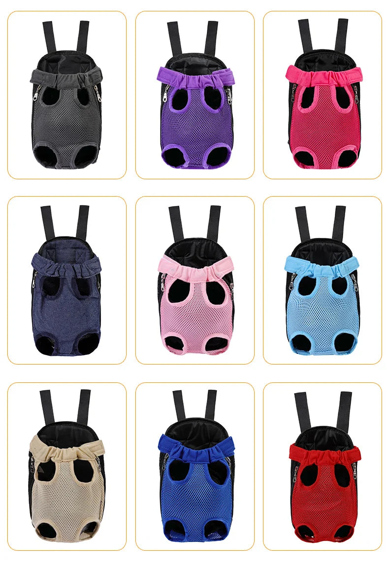 Adjustable Pet Carrier Backpack for Cats & Small Dogs