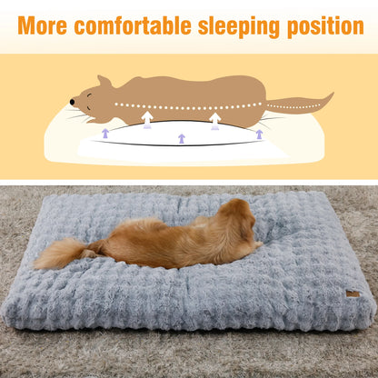 Ultra Plush Washable Dog Bed – Soft Pet Cushion Mat
