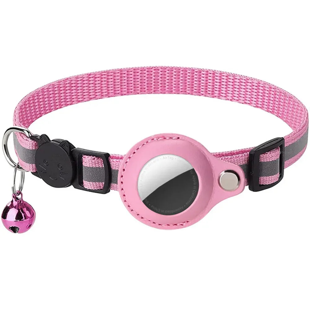 Reflective AirTag Cat Collar – Adjustable Safety Collar for Kittens & Cats