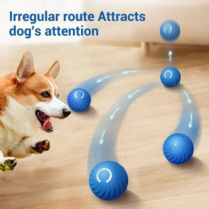 Smart Interactive Dog Ball – Automatic Rolling & Bouncing USB Toy