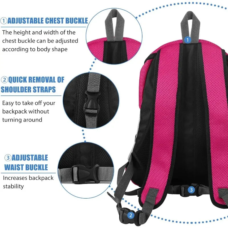 Portable Pet Carrier Backpack – Breathable Front Travel Bag for Dogs & Cats