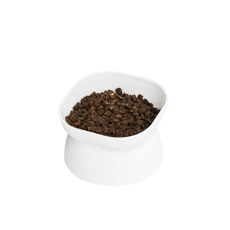 Elevated Ceramic Pet Bowl – High Foot Feeder for Cats & Small Dogs