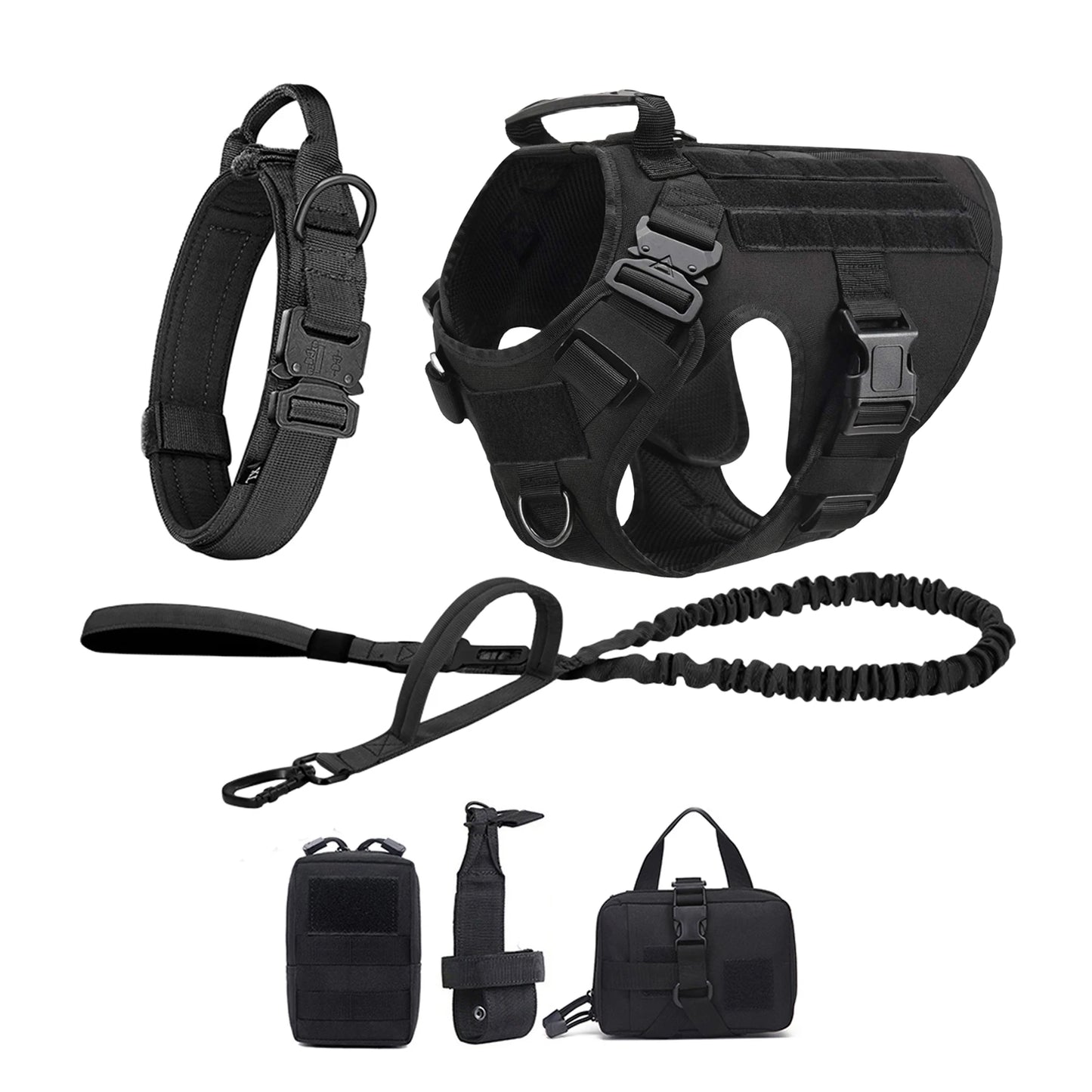 Tactical Dog Harness with Molle – For Medium & Large Dogs