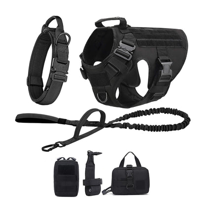 Tactical Dog Harness with Molle – For Medium & Large Dogs