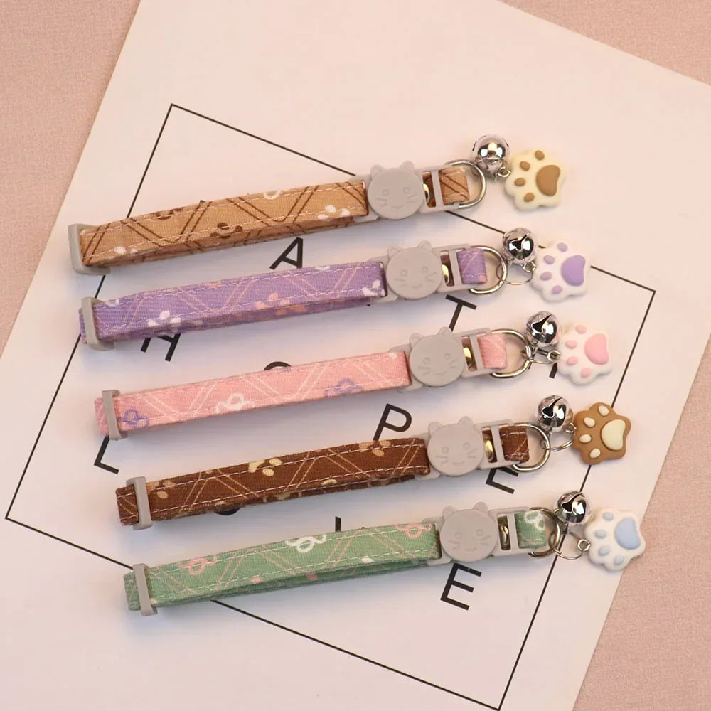 Adjustable Pet Collar with Bell for Cats, Kittens & Small Dogs