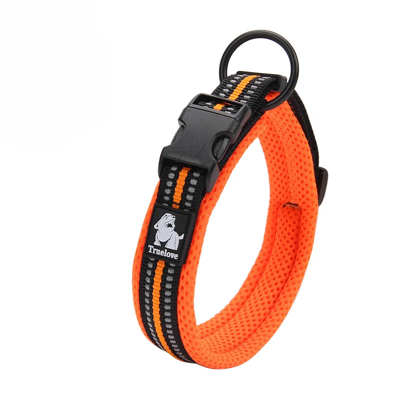 Padded Tactical Dog Collar – Adjustable Nylon Walking Collar for All Sizes