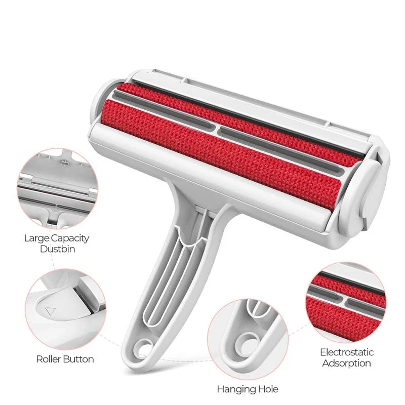 Pet Hair Remover Roller – Fur Cleaning Brush for Dogs & Cats (Car, Sofa & Clothes)