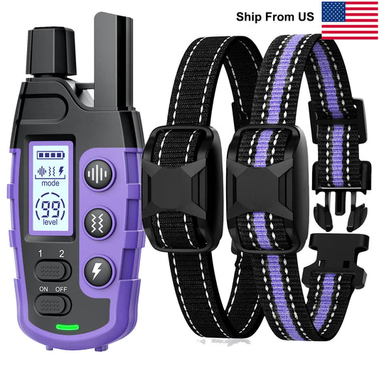 Waterproof Dog Training Collar with Remote, Beep & Vibration