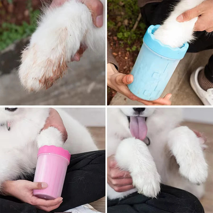 Pet Foot Wash Cup – Silicone Cleaning Brush for Dogs & Cats