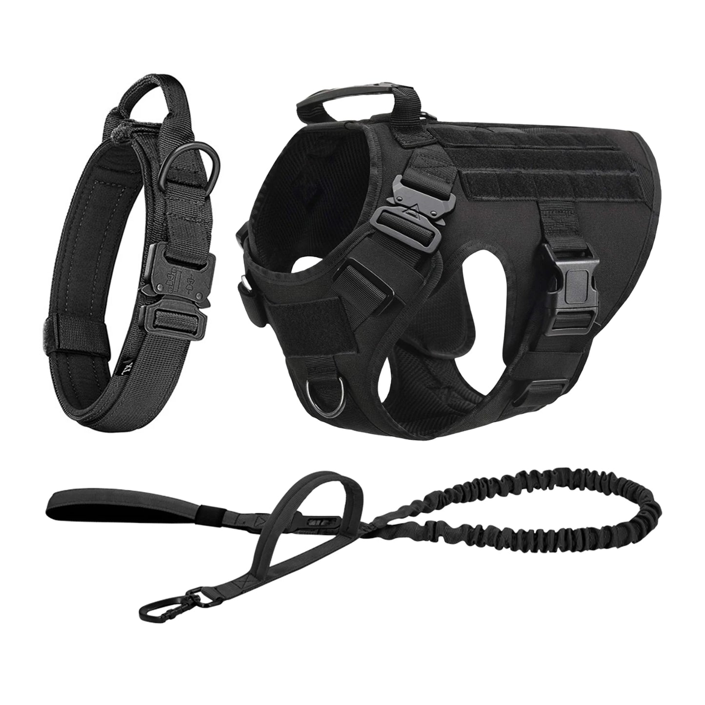 Tactical Dog Harness with Molle – For Medium & Large Dogs