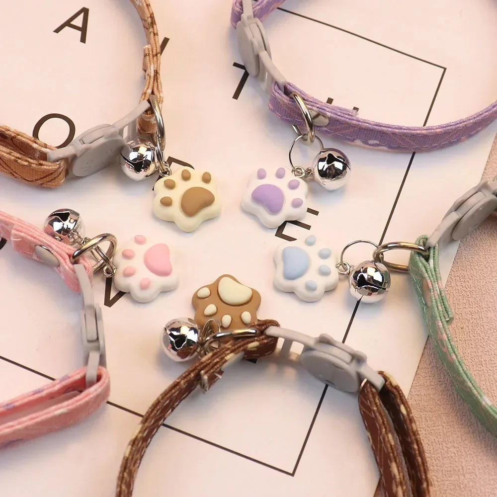 Adjustable Pet Collar with Bell for Cats, Kittens & Small Dogs
