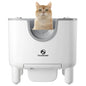 F6 Self-Cleaning Litter Box – Automatic Open-Top Cat Box with Odor Control