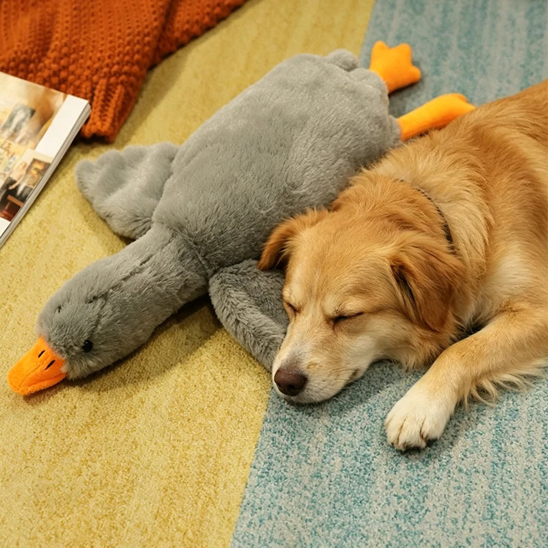 Goose Plush Pet Toy – Soft Anxiety Relief Companion for Dogs & Cats