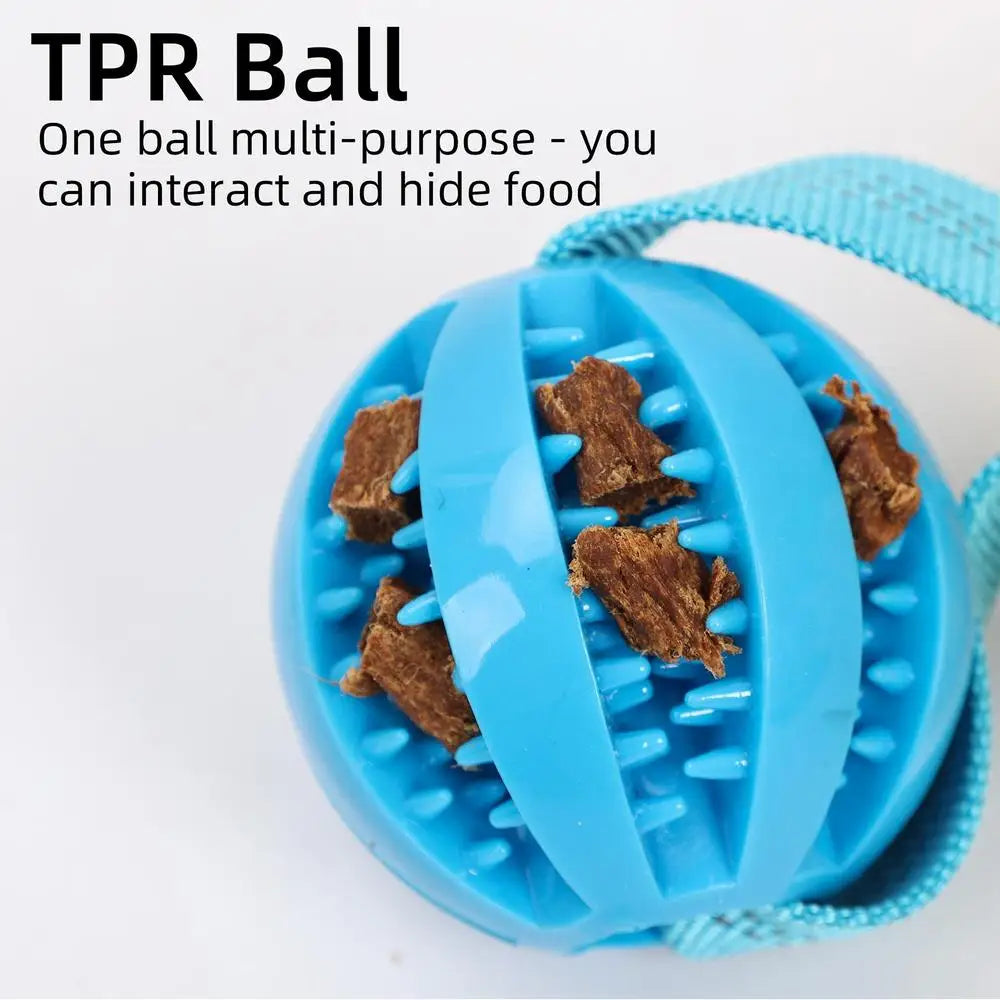 Interactive Squeaky Rope Dog Toy for Chewing & Teething Puppies