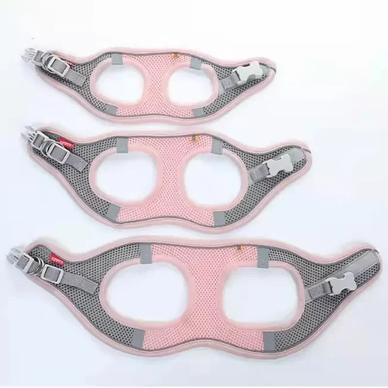 Breathable Pet Harness & Leash Set – Adjustable Safety Vest for Dogs & Cats