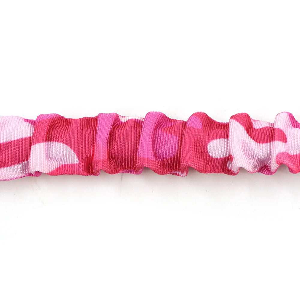 “Pink Camo Tactical Dog Harness – Adjustable Vest for Medium & Large Dogs”