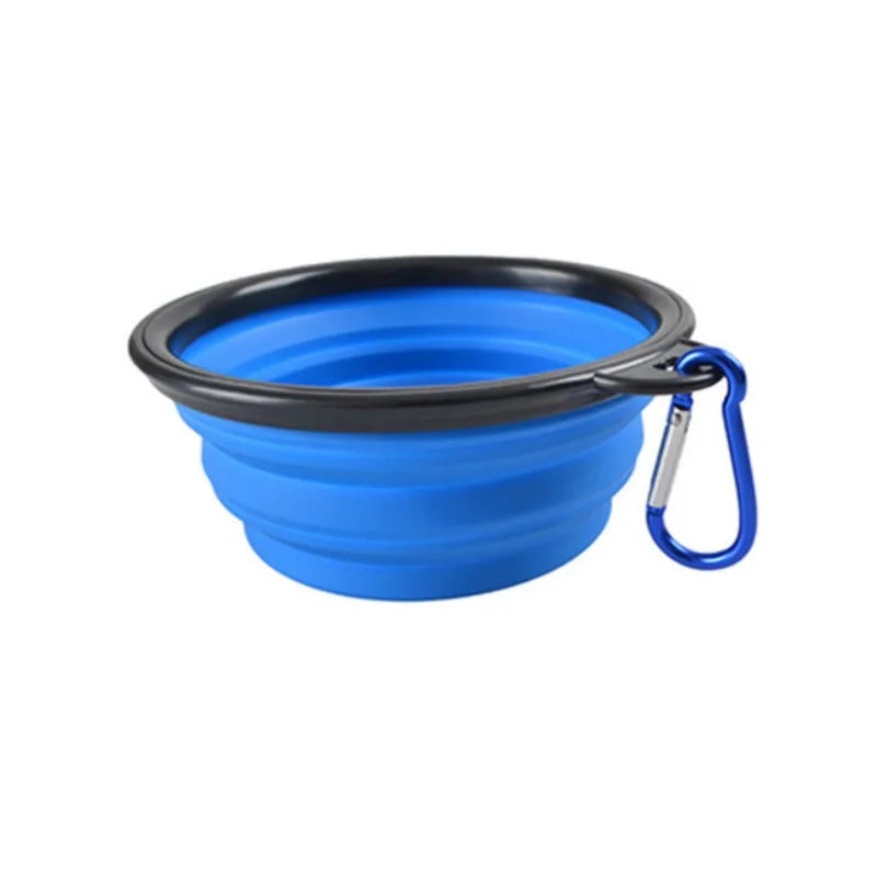 Portable Pet Food Bowl – Collapsible TPR Silicone Travel Bowl for Dogs & Cats