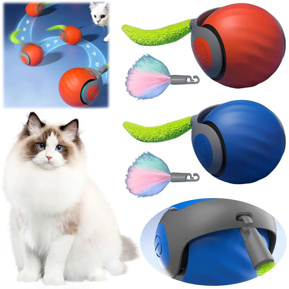 Smart Interactive Pet Ball – Automatic Moving & Bouncing Rechargeable Toy