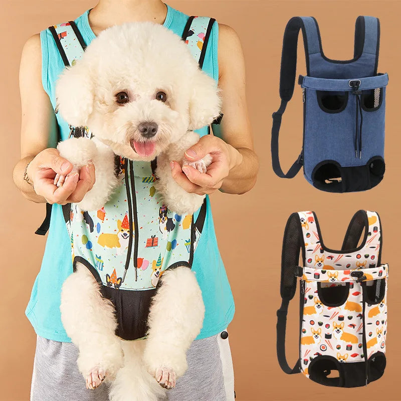 Adjustable Pet Carrier Backpack for Cats & Small Dogs