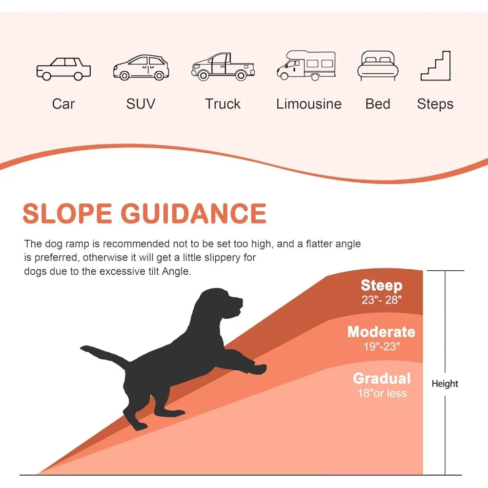 Folding Dog Ramp for Car & SUV – Non-Slip for Large Dogs