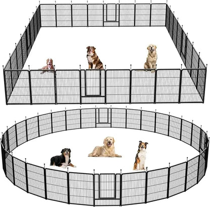 Portable Dog Playpen – Foldable Outdoor Fence with Door