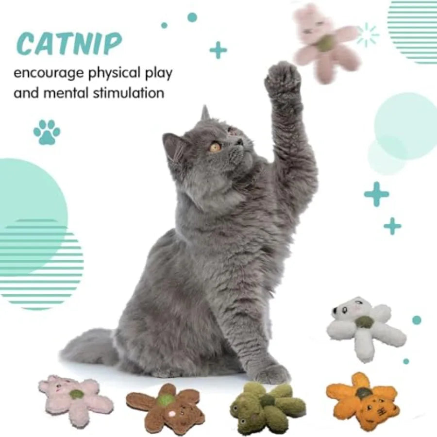 Plush Catnip Kicker Toy – Durable Chew & Dental Toy for Indoor Cats
