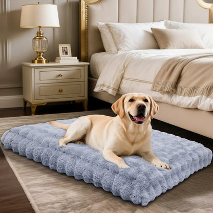 Ultra Plush Washable Dog Bed – Soft Pet Cushion Mat