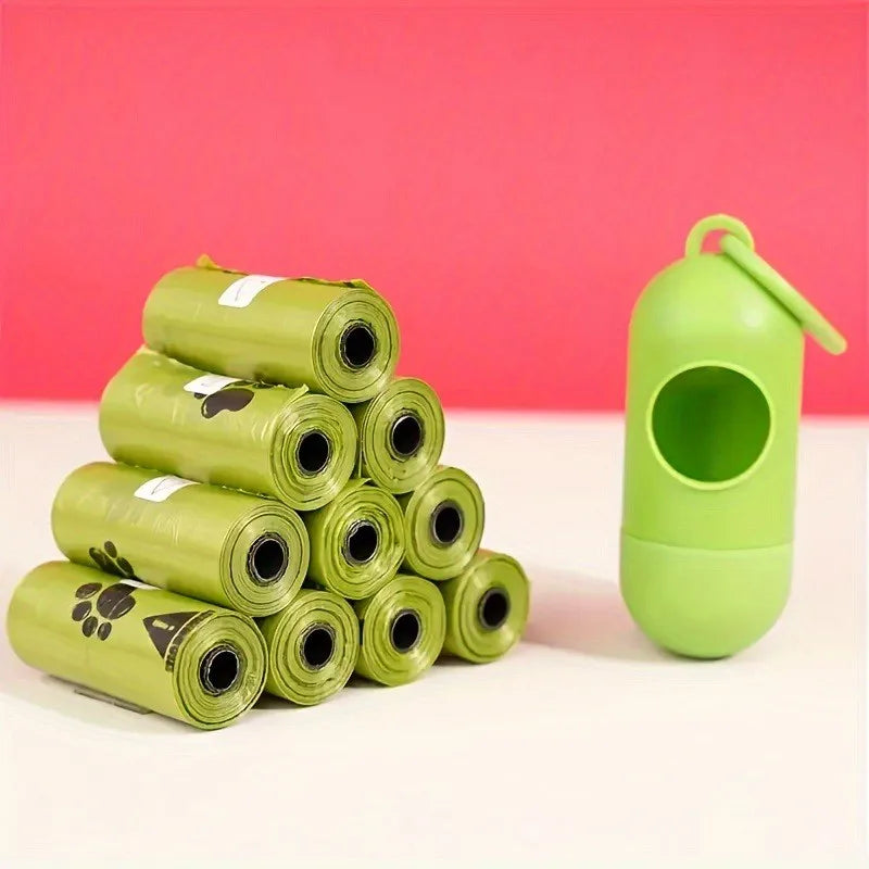 Eco-Friendly Biodegradable Dog Poop Bags with Dispenser – Extra Thick & Leak-Proof