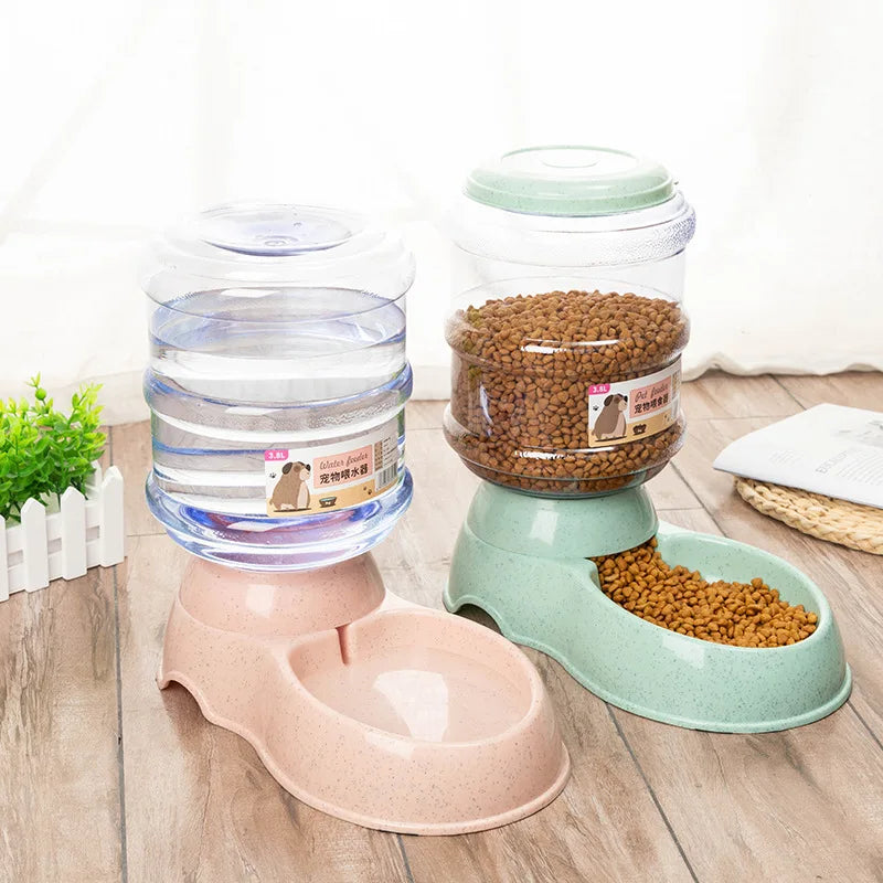 Large Capacity Pet Feeder Bowl – Automatic Water Dispenser for Cats & Small Dogs