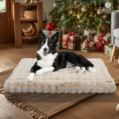Ultra Plush Washable Dog Bed – Soft Pet Cushion Mat