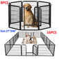 Foldable Metal Dog Playpen with Door – Indoor & Outdoor Puppy Fence