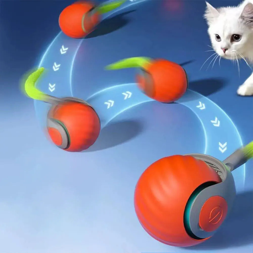 Smart Interactive Pet Ball – Automatic Moving & Bouncing Rechargeable Toy