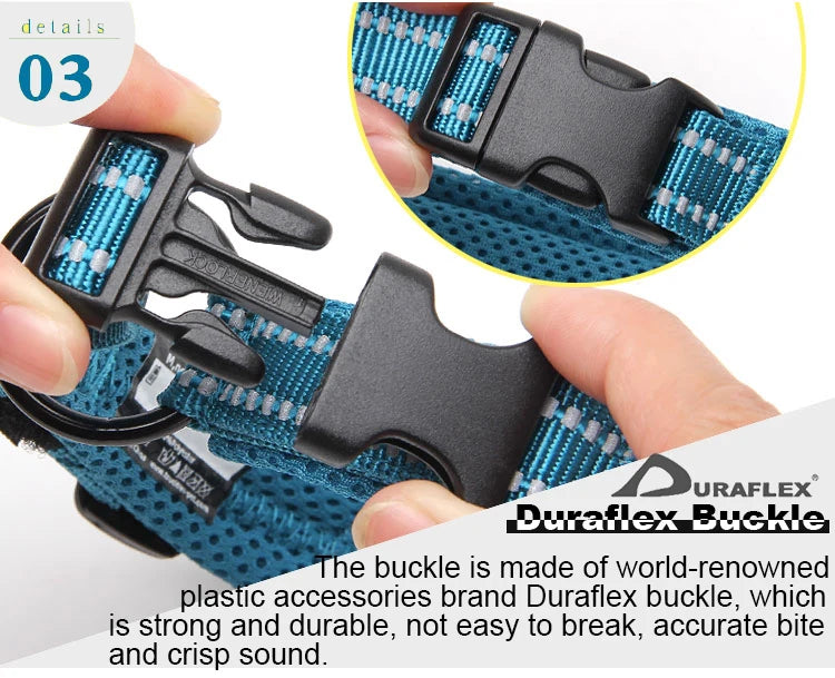 Padded Tactical Dog Collar – Adjustable Nylon Walking Collar for All Sizes