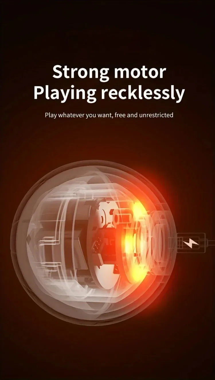 **Smart Interactive Dog Ball – USB Rechargeable Bouncing Toy for Puppies**