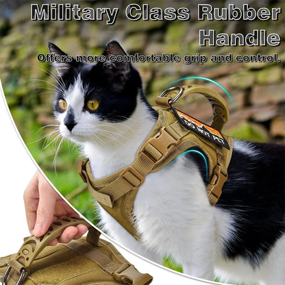 Tactical Cat & Dog Harness with Control Handle