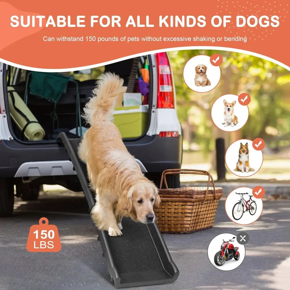 Folding Dog Ramp for Car & SUV – Non-Slip for Large Dogs
