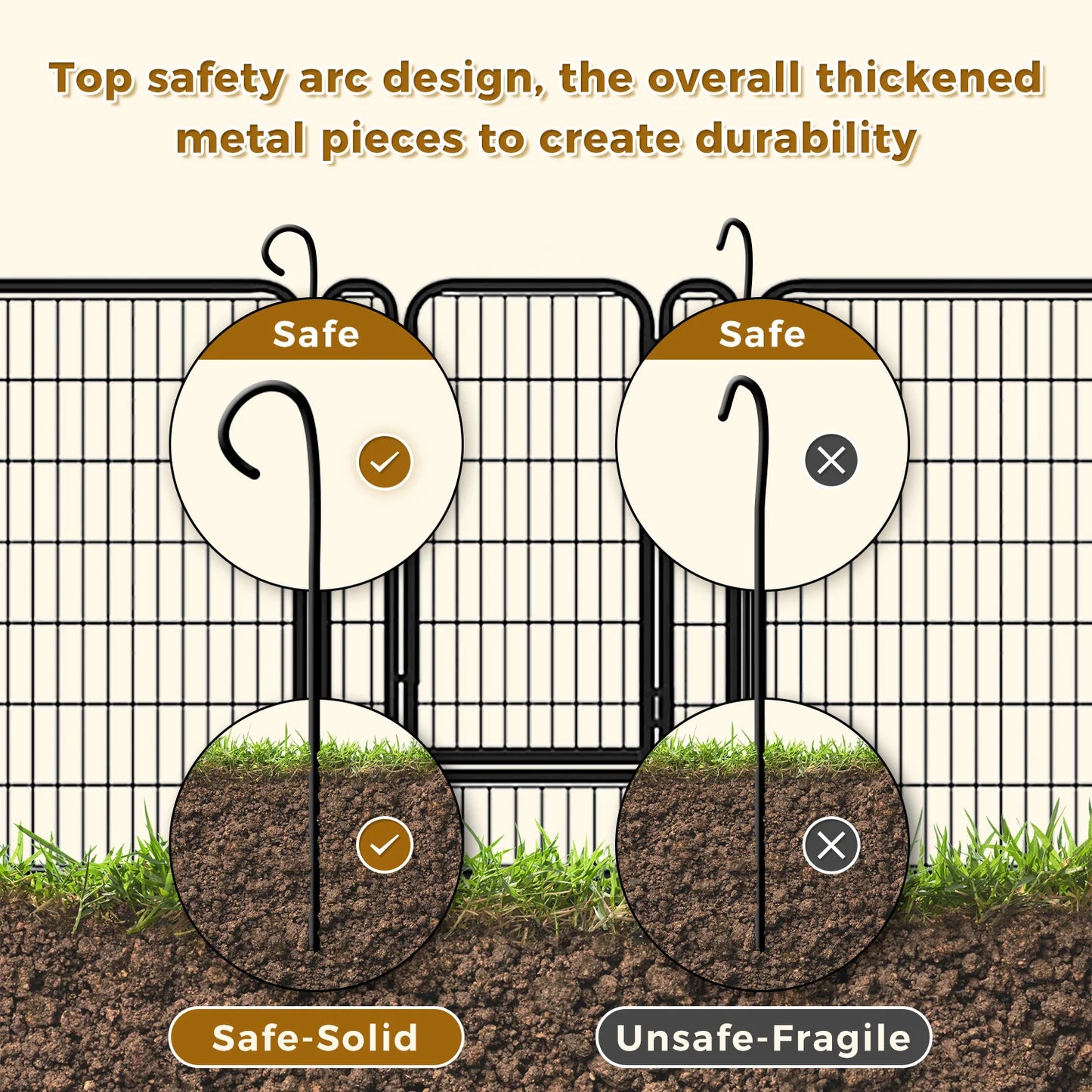 Foldable Metal Dog Playpen with Door – Indoor & Outdoor Puppy Fence