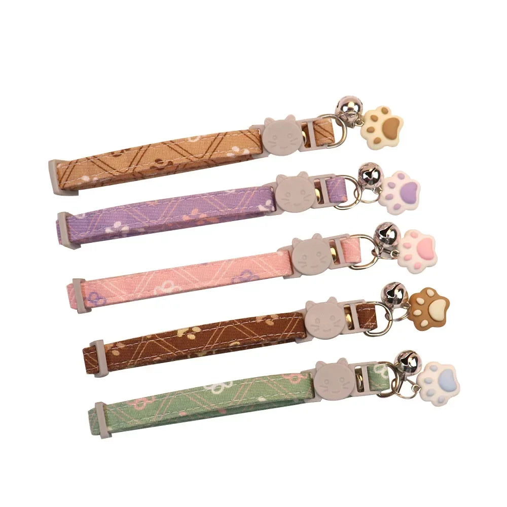 Adjustable Pet Collar with Bell for Cats, Kittens & Small Dogs