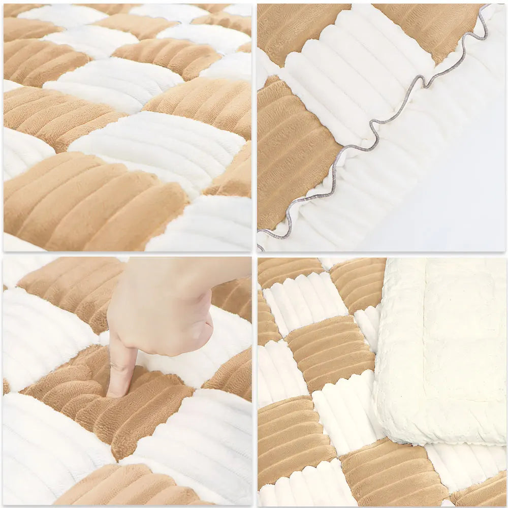 Warm Washable Anti-Slip Pet Bed & Blanket Mat for Car, Sofa & Couch