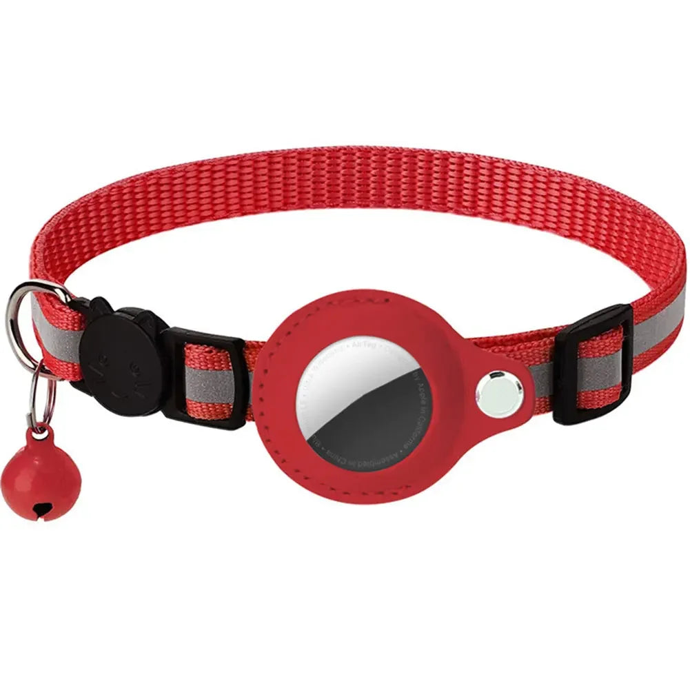 Reflective AirTag Cat Collar – Adjustable Safety Collar for Kittens & Cats